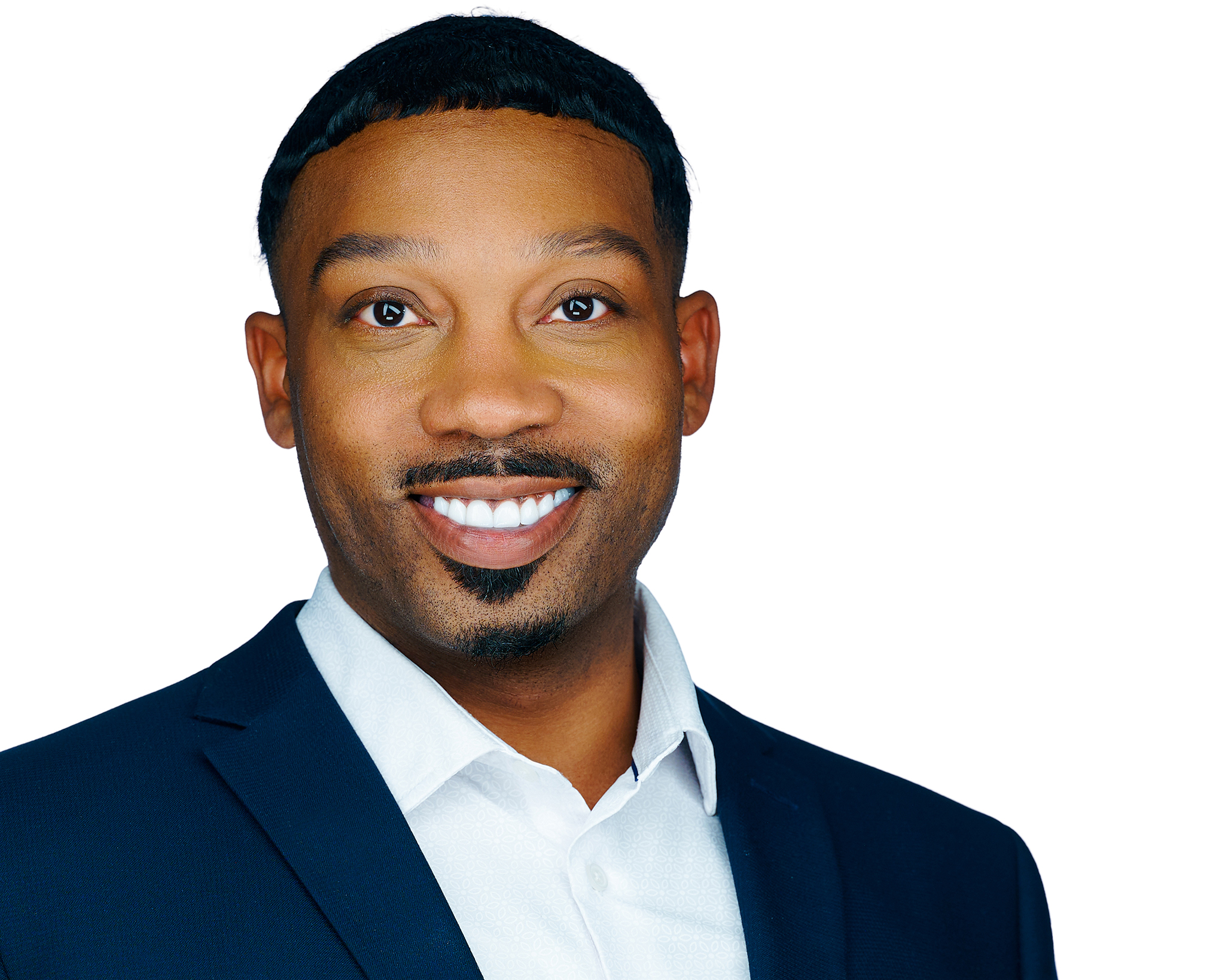Corporate professional headshot photographed in the St. Louis area