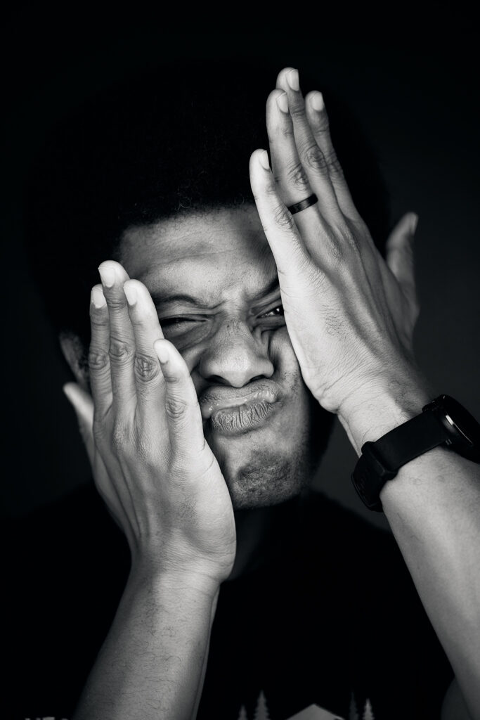 Professional portrait demonstrating expression coaching by Christian Berens Photography