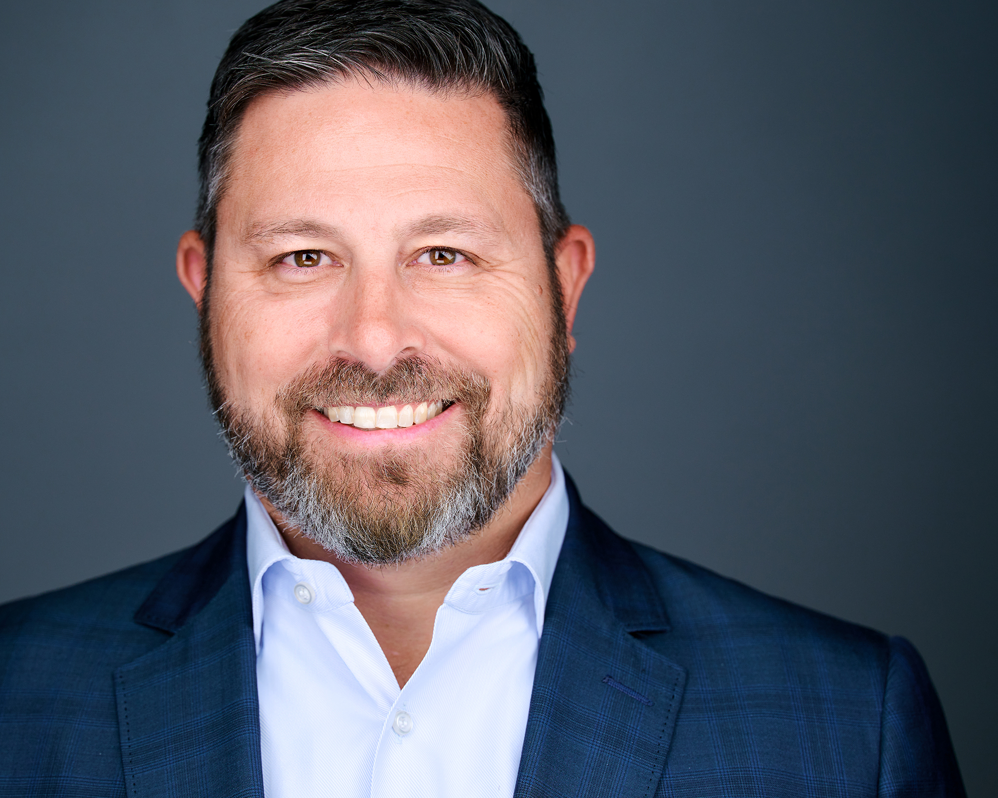 Corporate vice president headshot photographed in St. Louis Missouri